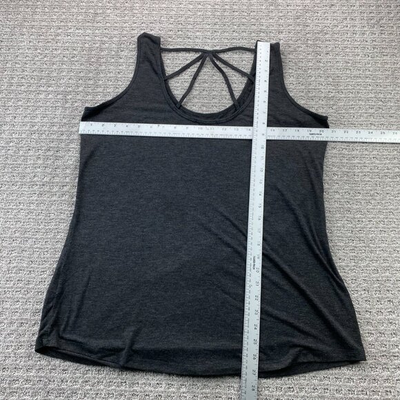 Warehouse One Tank Top Women Size Extra Large XL Gray Graphic Print Sleeveless - Picture 5 of 7